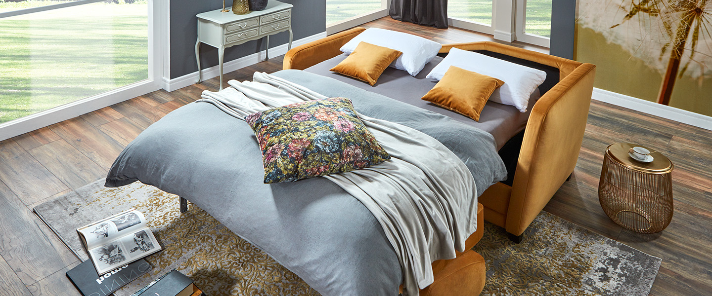 Schlafsofa | Dauerschläfer mit Matratze | DeWall Design